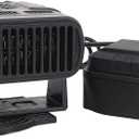 Portable Cordless Space Heater with Dual USB Charging 2 Heat Settings for Office Desk (Not Included Battery)