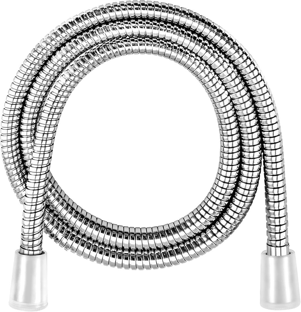 Shower Hose for Handheld Shower Heads,72 inches Stainless Steel Shower Head Hose Replacement, Flexible Hose Extension with Brass Insert and Nut, Anti-Explosion Anti-Kink Leakproof