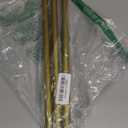 Curtain Rods for windows 32-48 inch, 5/8 inch Decorative Gold Splicing Heavy Duty Metal Curtain Rod set with Brackets