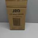 JRD 10inch PTC Space Heater with 80°Oscillation, Thermostat, 12h Timer, Fast Heat, Eco Mode, Remote, 1500W Small Quiet Safe Room Electric Heater, Portable Desk Heat for Office Bedroom