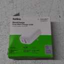 Belkin Dual Port Charger Block 42W, USB-C + USB-A Charger - Super Fast Charging - Samsung Galaxy S25, Apple iPhone 17, Air, Pro, Pro Max, iPad, MacBook, Google Pixel, Nintendo Switch 2 & More - White