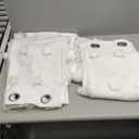 MYSKY HOME Kids Curtains for Girls Bedroom Double Layer Curtain for Daughter Room 84 Inches Long Pom Pom Sheer Drapes White Curtains for Living Room Grommet Room Darkening Panels W52 X L84