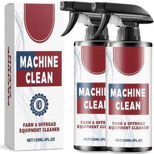 Machine Clean Spray, Machine Clean Outdoor All-Purpose Cleaner, Heavy-Duty Outdoor All Purpose Cleaner,Compatible with all wheel materials and finishes(120ml*2 PCS)