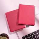 CoBak Stand Case for 7" Kindle Paperwhite 12th Gen 2024 and Kindle Colorsoft with Hand Strap - Compatible with iPhone MagSafe, for Samsung/Belkin/Anker Wireless Charging Pads, Durable, Auto Sleep Wake (*Raspberry)