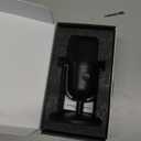 Gaming Microphone with Noise Cancellation & Mute Button, USB Condenser Mic for Streaming/Recording, Ultra-Compact Design, Compatible with PC/Mac/PS4/PS5, Podcast/YouTube/Twitch/Discord (Black)