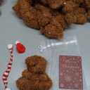 Poen 24 Set 4 Inch Mini Christmas Stuffed Plush Bear with Santa Hat Scarf Cards Organza Bags Xmas Small Bear Toy Set for Holiday Party Favor(Classic Style)