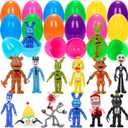 Easter Eggs Filled Toys for Kids, 12 Pcs Easter Eggs Stuffers Toys Horror Game Character Toys Set
