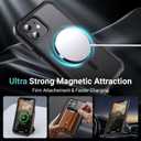 Jaroco Magnetic for iPhone 12/12 Pro Case, [Compatible with MagSafe][Military Grade Drop Protection][Heavy Duty Protection][Non-Slip][Shockproof] 2-Layer Durable Bumper Phone Case 6.1''-Black