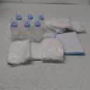 6 Sets Bottle Chug Baby Shower Games Juegos Para Plastic Baby Bottles Bibs Disposable Diapers Gender Reveal Games Baby Changing Diaper Race Game Decoration (Blue)