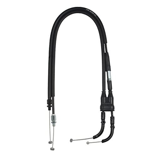 MOTOMASTER Motorcycle Throttle Cable SET A B (PULL and PUSH) Compatible with Yamaha YZF-R6 600-S/ 2C0-26302-01 / 2C0-26335-00