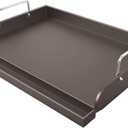Griddle for Gas Grill Metal Cooking Griddle Pan for Outdoor Gas Grill, 17" x13" Flat Top Plate Skillet Pan Teppanyaki Insert for Weber Charbroil Camp Chef and Charcoal