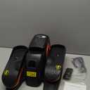 Under Desk Elliptical Machine, Electric Elliptical Leg Exerciser for Seniors with 12 Adjustable, Portable Quiet Elliptical Exercise Machine, Seated Pedal Exerciser with Remote Control (Orange)