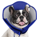 AOFITEE Dog Cone- Adjustable Medium Cone for Dogs After Surgery, Breathable Soft Cone Dog Collar to Prevent Licking Wounds, Pet Elizabethan Collar for Medium Dogs, Blue M