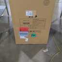 Manhattan Comfort Ritz Faux Leather Barstool with Loose Pillow Backrest, Beech Wood Legs, Gold Metal Footrest, Mid Century Modern Design, Fully Assembled Bar Stool, 30.5" Seat Height,  Ivory