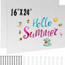 Ireer 2 Pcs 16 x24" Magnetic Board-memo Board for Home, Office, Kitchen and Classroom-Magnet Bulletin Board Display Magnetic Letters Numbers Animal, Calendar, Notes, Photos, Suitable for Wall (Gray)