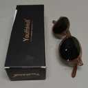 YouthMall Retro Oval Sunglasses for Women 90s Narrow Round Lightweight Shades Y2k Trendy Sunnies 