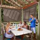 Coolaroo 448264 Cordless Outdoor Roller Shade with 90% UV Protection, Mocha