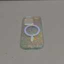 Glitter Case for iPhone 15 Pro Case for Women Girls [ Compatible with Magsafe ] Clear Cute Girly Aesthetic Colorful Iridescent Rainbow Sparkly Sparkle Bling Magnetic Protective Phone Cover