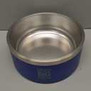 Tuff Pupper 100 oz Heavy Duty Insulated Stainless Steel Dog Bowl for Large Dogs, Non-Slip Base, Dishwasher Safe (Midnight Blue)