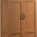 Sauder Select Storage Cabinet, Pantry Cabinet Kitchen Storage with Adjustable Shelves, Bathroom Storage Cabinet, in Highland Oak