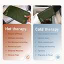Large Hot and Cold Flexible Gel Ice Packs for Injuries Reusable, Cold Packs for Injuries Reusable Ice Packs, Soft Ice Pack for Back Cold Compress - 11.5" x 14.5" - Green
