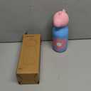 DLOCCOLD Insulated Stainless Steel Water Bottle with Detachable Soft Dinosaur Animal Head (16 Ounces, Blue)