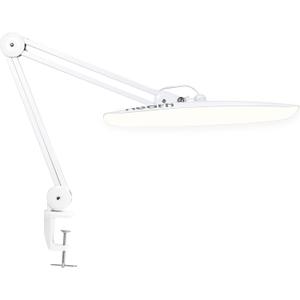 Neatfi XL 2200 Lumens 20W LED Desk Lamp with Clamp  Adjustable Color Temperature | 4-Level Dimmable Light | Home Office, Crafts & Workbench | 20-Inch Wide Head (White, CCT with Clamp)