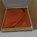 sancua Thanksging Round Tablecloth 70 Inch(Fits 20-58 Inch Tables) Burnt Orange - Water Resistant Spill Proof Washable Polyester Fall Table Cloth Decorative Fabric Table Cover for Dining Parties, Rust