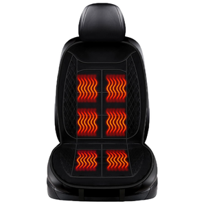 DgiqLeite Car Seat Cushions, Car Seat Cover Foldable Portable Seat Cover for Back and Seat Cushions with Bottom Anti Slip Silicon(1 Pack/Black)