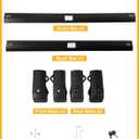 Tuyoung 300lbs Roof Rack Cross Bars Compatible with Volkswagen VW Atlas 2017-2026 with Raised Side Rails(Not For Atlas Cross Sport), Lockble Heavy Duty Anti-Theft Aluminum Roof Rails Crossbars Rooftop
