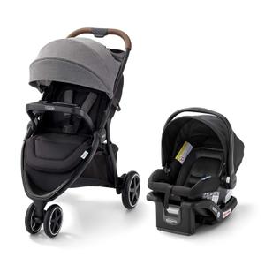Graco Outpace LX All-Terrain Travel System - Includes SnugRide Lite Infant Car Seat, Briggs, High-Performance Stroller/Car Seat Combo, Practical & Durable