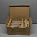 Gold Hurricane Candle Holders Set of 6, Tall Metal Windproof Glass Taper Candle Holder for Candlestick, Candle Sticks Decor, Table Centerpieces for Wedding, Candlelit Dinner Party Fireplace Decoration