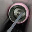 2PCS BUZIO 12oz Kids Insulated Water Bottle with Straw Lid, BPA-Free Stainless Steel Water Bottles with Handle Double Wall Vacuum Leak Proof Thermo Cup for School Boys Kids- Black+Blue