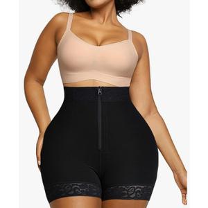 SHAPELLX Butt Lifter Shapewear Tummy Control Shorts For Women Waist Cincher With Hook Zipper Closure Body Shaper Wear 3XL