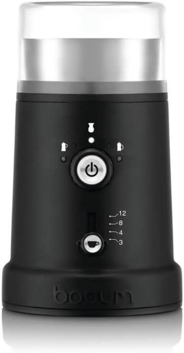 Bodum 12041-01EURO BISTRO Electric Coffee Grinder with Slats, Adjustable, 150 W