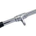 Lat Cable Machine Attachment Curl Pulldown Barbell Revolving Bar, Multi-Exerciser Cable Attachment, Solid Steel Tricep Press Down Bar with Rubber Handgrips & Revolving Hanger