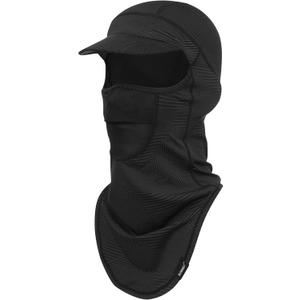SUNMECI Balaclava Sun Protection Breathable Brim Full Face Mask Cooling Fishing Boating Cycling Sun Mask for Men Women (One Size-Medium, Black)