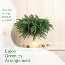 16 Pcs Christmas Norfolk Pine Branches, 19.7" Artificial Norfolk Pine Stems, Large Faux Norfolk Pine Branches for Xmas Greenery DIY Crafts Norfolk Pine Picks for Garlands Wreath Home Garden Decoration