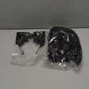 Cat Ears Headband Wolf Fox Tail Set Handmade Animal Cosplay Costume Faux Fur Headdress Party Accessories (Black)