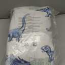 Amazon Basics 2-Piece Soft Microfiber Kid's Comforter and Pillow Sham Set, Twin, Dinosaurs, Animal Print