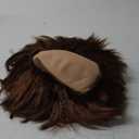 Zeyune Halloween Wig for Men Bald Wig Brown for Adult Cosplay Costume Short Character Holiday Party Outfit Accessories(Monk)