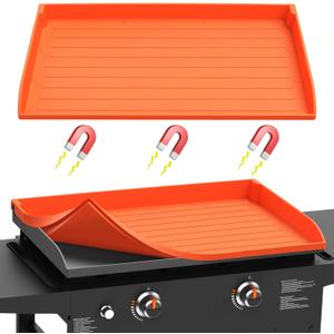 Silicone Griddle Mat Cover for Blackstone - 28 Inch Full-Edge Coverage Magnetic Silicone Grill Cover, Heavy Duty Food Grade Griddle Protective Mat, Keep Your Grill Clean and Rust-Free