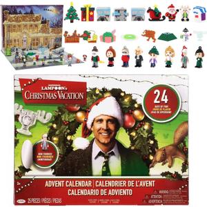 National Lampoons Christmas Vacation Advent Calendar 2025 New, National Lampoon Toy Figurine figure Christmas Gifts Contains 24pcs Xmas Tree Ornaments