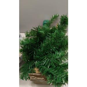 3 Feet Premium Green Christmas Tree 12 Modes Dual Color Change Timer DIY 50 Warm White & Multicolor Lights Star 15 Ball Ornaments Battery Operated Small Artificial Full Xmas Tree Table Home Indoor