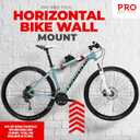 PRO BIKE TOOL Bike Wall Mount - Horizontal Indoor Bike Rack for 1 Bicycle - Bike Rack for Garage - Safe and Secure Bike Hook for Road, Mountain or Hybrid Bikes - Bike Hanger, Bicycle Storage