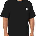 Carhartt Mens Loose Fit Heavyweight Short-Sleeve Pocket T-Shirt (Small, Black)