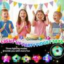 24PCS LED Light Up Fidget Spinner Bracelets Glow Party Favors for Kids 4-8 8-12 Goodie Bag Stuffers Classroom Treasure Chest Box Toys Carnival Prizes Pinata Birthday Return End of Year Student Gifts