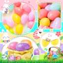 OCTERIC 120Pcs Easter Eggs, 2.3" Fillable Pastel Colors Plastic Easter Eggs Empty for Easter Hunt, Easter Basket Stuffers, Party Favor, Classroom Prize Supplies