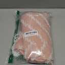 Siiluminisoy Pink Boho Shower Curtain White Tassel Woven Fabric Cute Shower Curtain 60 x 72 Modern Farmhouse Textured Tufted Chevron Striped Minimalist for Bathroom