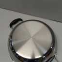 Tramontina Utsava Tri-Ply Clad Stainless Steel 1.8-Quart Kadai with Lid and Ceramic Non Stick Interior, Induction-Ready Small Kadhai Pot for Indian Cooking